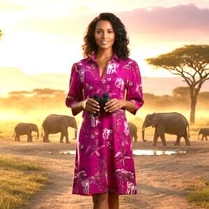 Jude Connally Pink Mini Dress